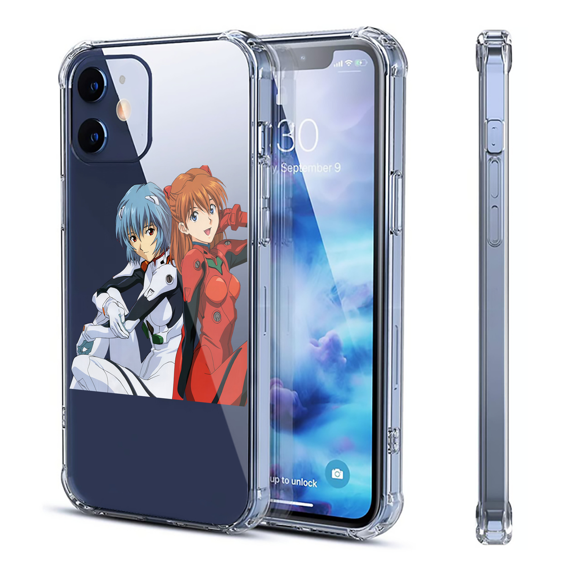 （画像用） EVA 新世紀エヴァンゲリオン 【iPhone 12シリーズ対応】透明スマホケース（クリアソフトケース）